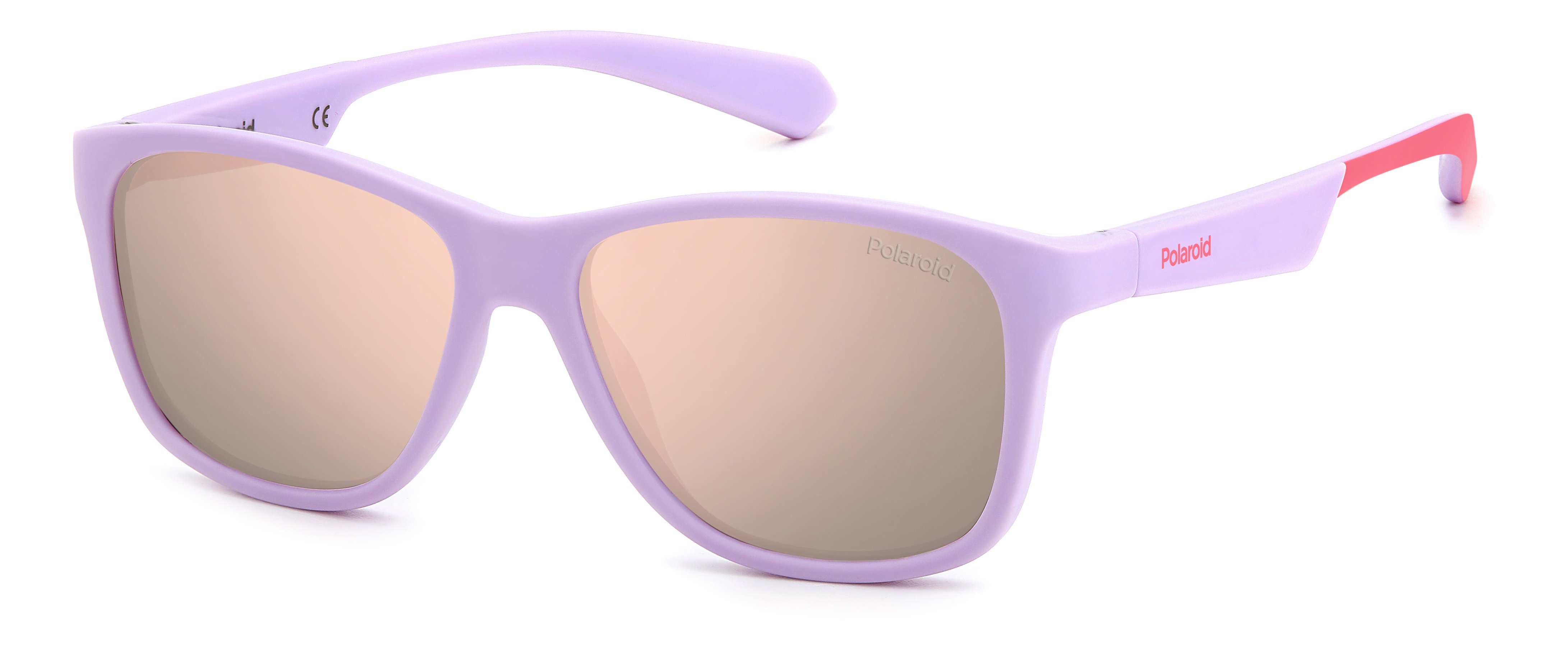 POLAROID-KIDS-8052/S QCK*JQ MATT VIOLET PINK(ROSE GOLD MULTILAYER POLARIZED 47*13, Violeta, hi-res image number 0